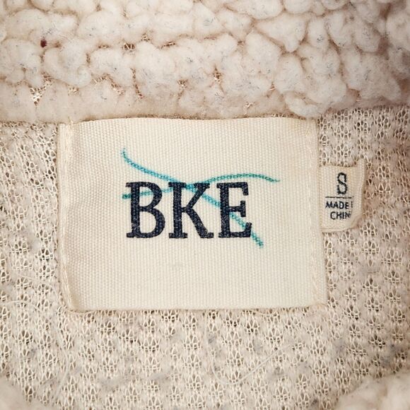 BKE Buckle Sherpa Quilted Sweater Womens S T Snap Gorpcore Outdoors Urban Hiker - Picture 9 of 10